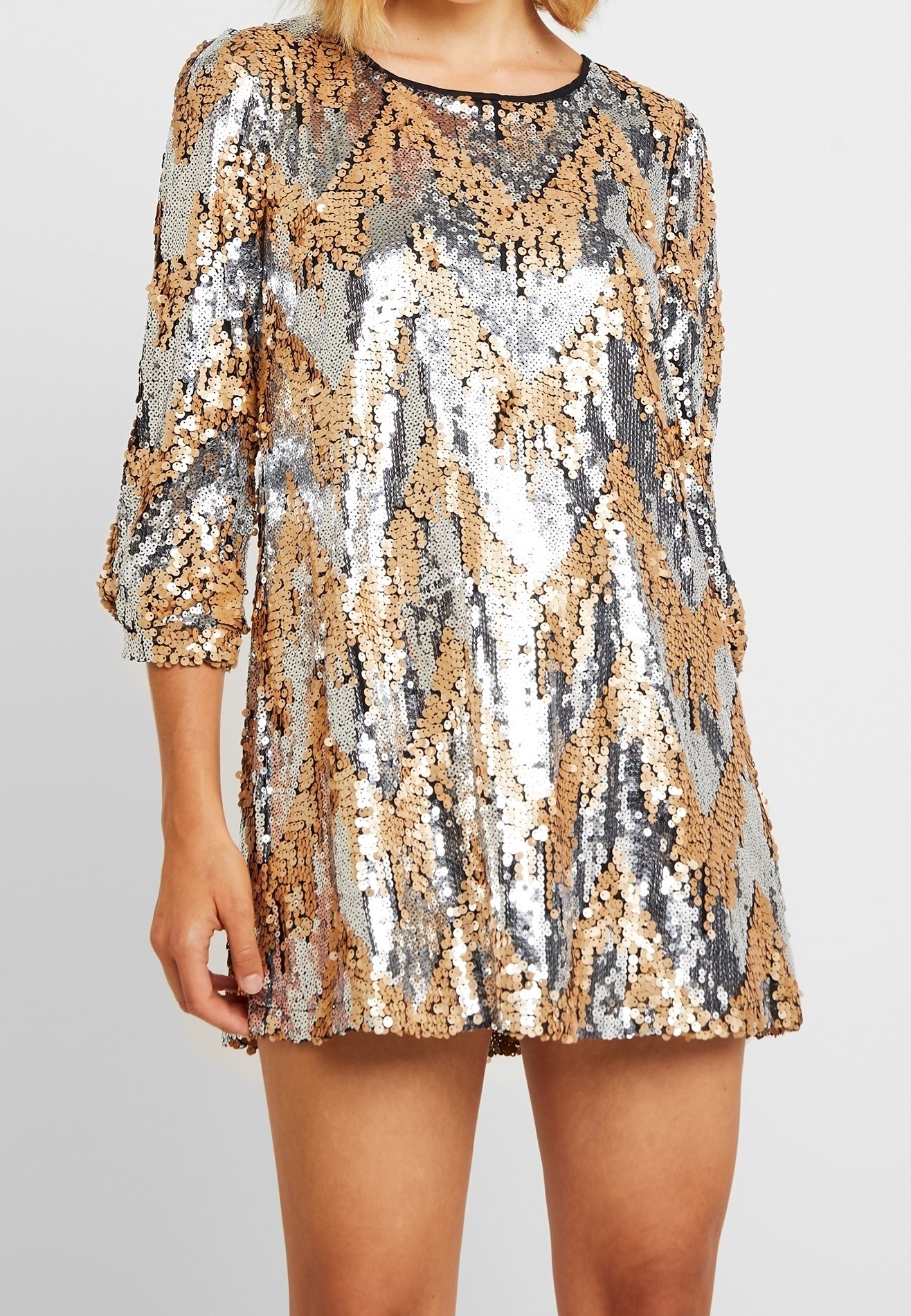 Honey Punch Cocktail dress / Party dress - silver-coloured - (Pre-owned) - Zalando.ie Honey Punch Cocktail dress / Party dress - silver-coloured - (Pre-owned) - Zalando.ie