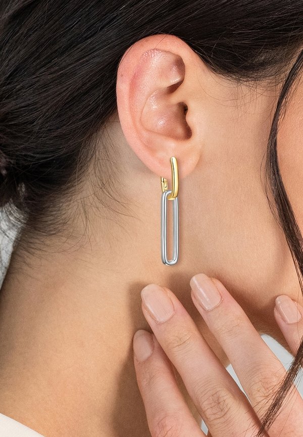 Ohrringe - silberfarben und gelbgoldfarben