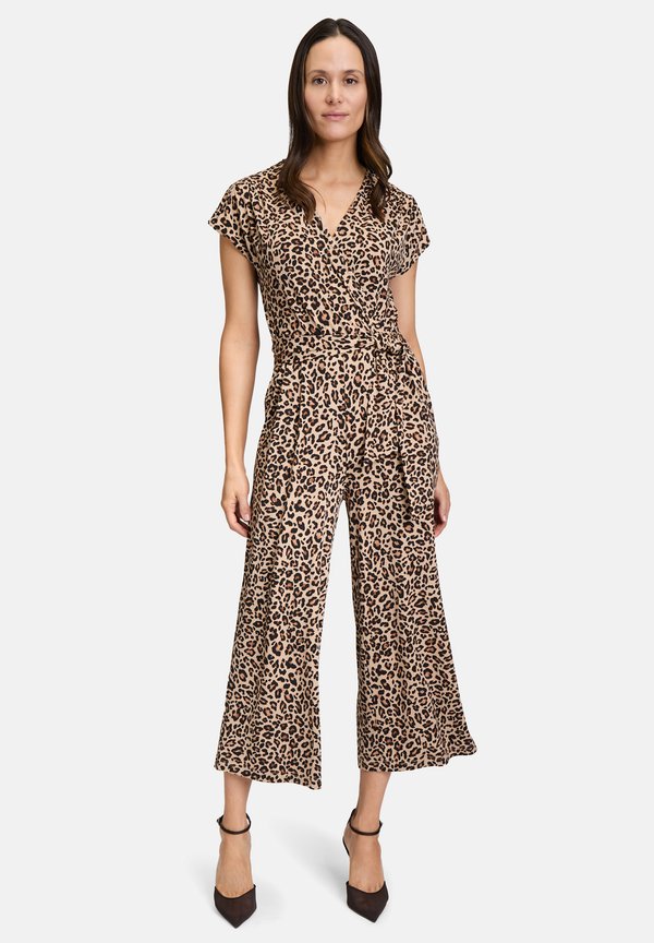 MIT EINGRIFFTASCHEN - Jumpsuit - schwarz beige