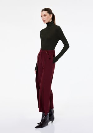 Koton, PALAZZO - Pantalones - bordeaux