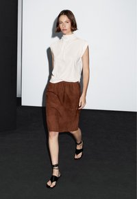 Massimo Dutti A-Linien-Rock - brown