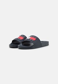 Tommy Jeans FLAG POOL - Badsandal - dark night navy