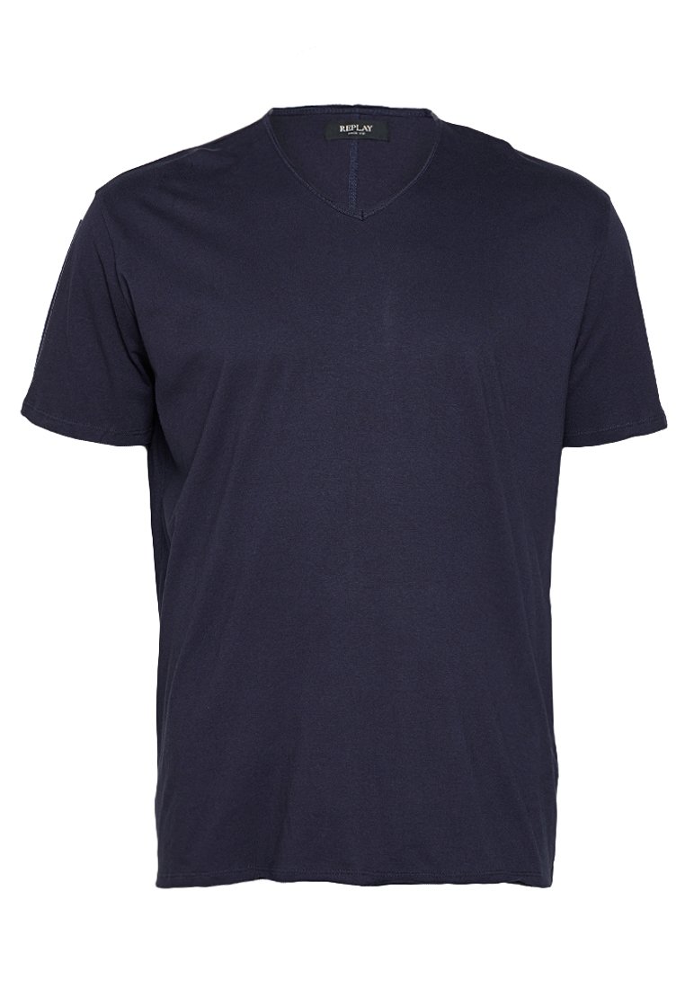 Replay T-shirt basic donkerblauw