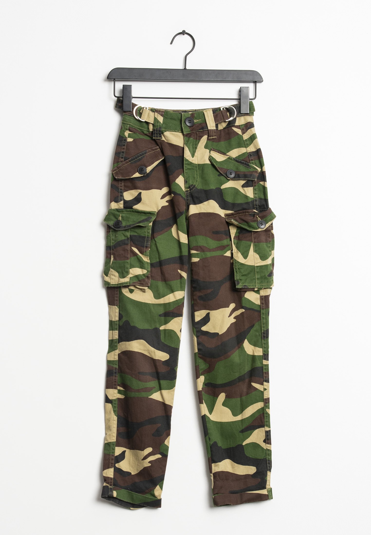 Cargo Jeans Bershka Pantalones Camuflaje Mujer Pantalones De