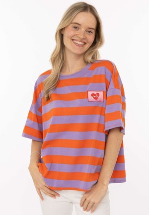 Zwillingsherz, T-SHIRT BW "JOLIE" - Print T-shirt - lila