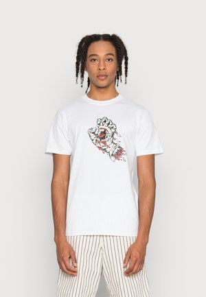 UNISEX MUMMY HAND FRONT - Triko s potiskem - white