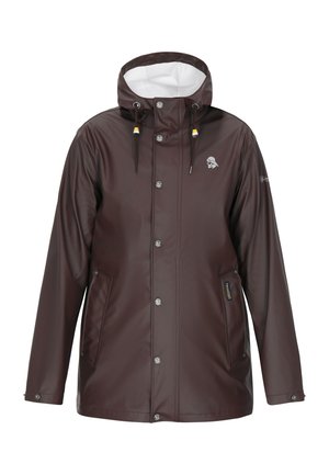 Schmuddelwedda Halflange jas - dark brown