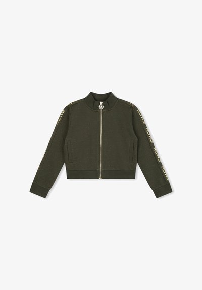 Michael Kors Kids Sweat zippé - vert camouflage