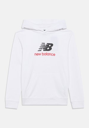 STACKED LOGO HOODIE - Pulover s kapuco - bright white