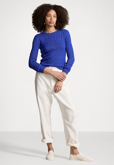 Polo Ralph Lauren CABLE KNIT COTTON CREWNECK SWEATER - Pullover - rugby royal