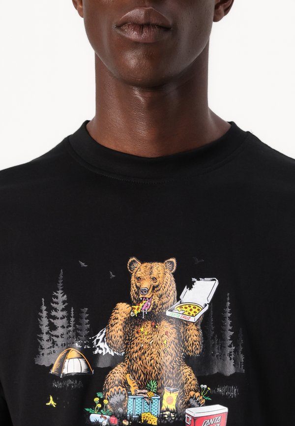 BRAUN PIZZA BEAR UNISEX - Print T-shirt2