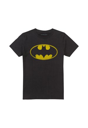 Cotton Soul, BATMAN WASHED BAT LOGO - Print T-shirt - black