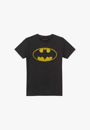 Cotton Soul, BATMAN WASHED BAT LOGO - Print T-shirt - black