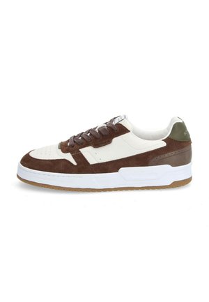 BROOKLYN - Trainers - blanc   marron