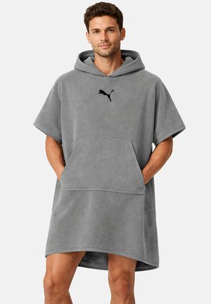 Puma, PUMA UNISEX BADEPONCHO PONCHO MIT KAPUZE STRAND SAUNA 660009 - Bademantel - light grey