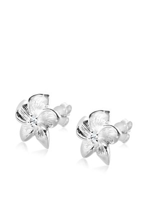 SPARKLING BASIC FLOWER - MIT KRISTALLEN VON SWAROVSKI® - Earrings - weiß