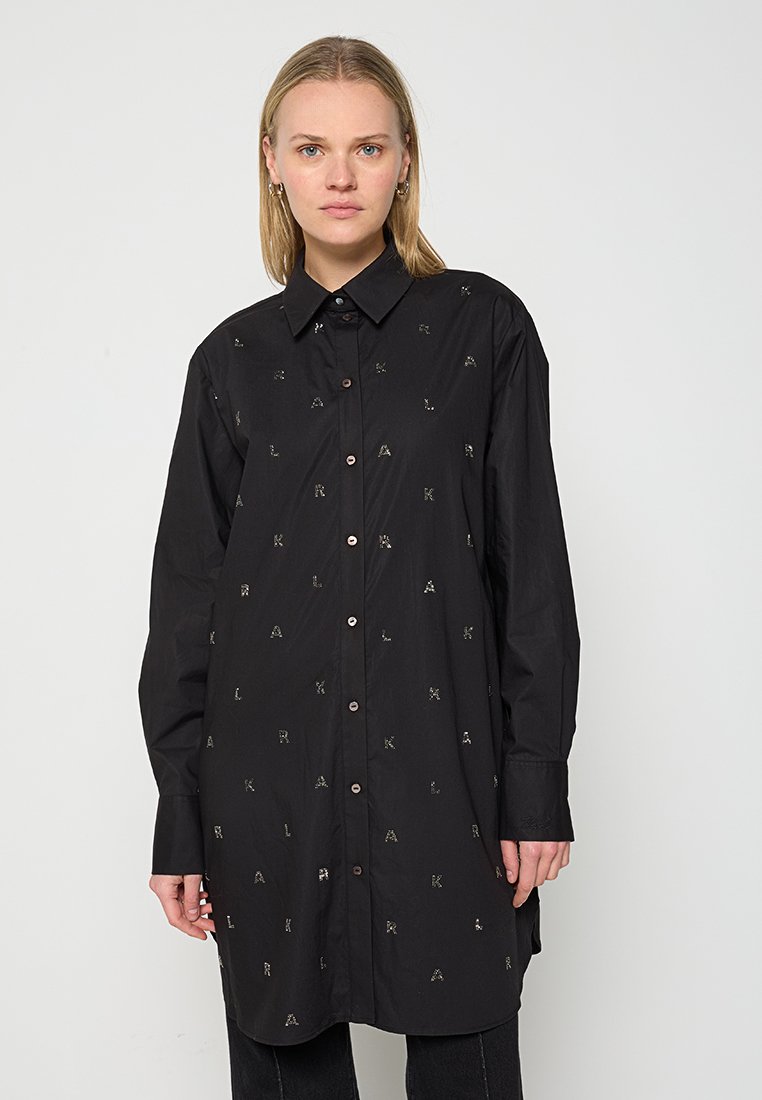 Karl Lagerfeld Overhemdblouse gunmetal