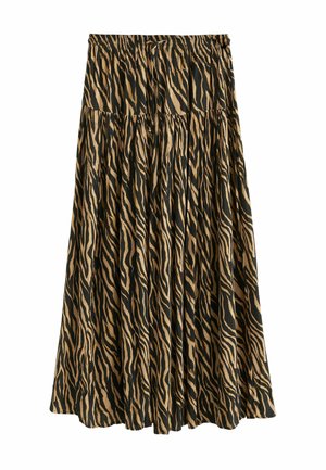 Next TALL  - DROP WAIST  - Maxi sukně - tiger print