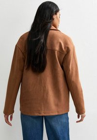 New Look BUTTON UP - Imitatieleren jas - tan