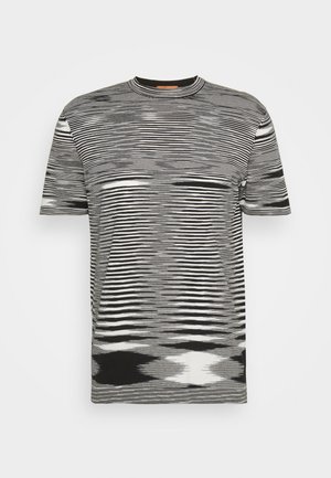 Missoni SHORT SLEEVE - Triko s potiskem - space dye/black and white