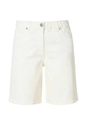 Studio Untold, ELASTIC WAIST BERMUDA  - Shorts - white denim
