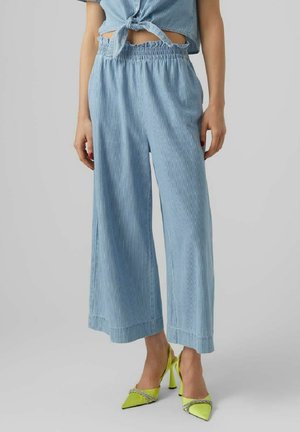 Trousers - light-blue denim
