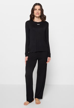 DKNY Loungewear LONG PJ - L/S SET - Pyjama - blck