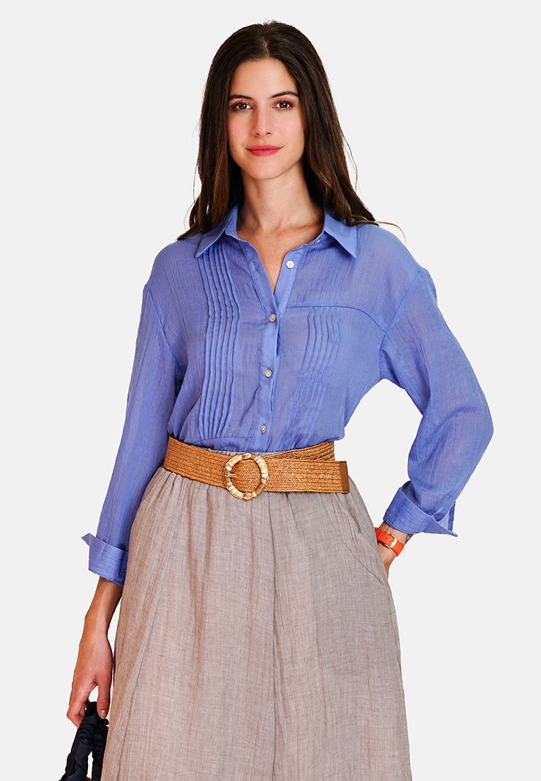 Le Jardin Du Lin Overhemdblouse blauw Le Jardin Du Lin Overhemdblouse blauw