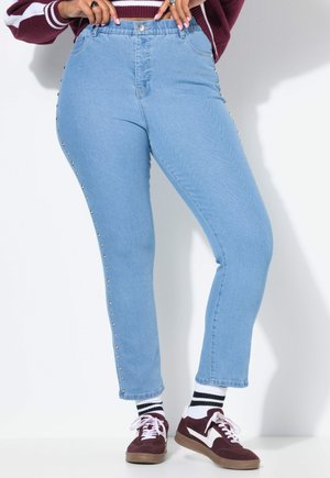 ZIERNIETEN 5-POCKET - Jeans mom fit - blue denim