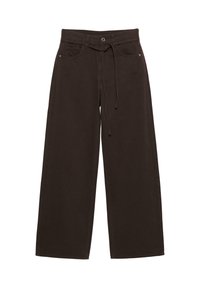 DRAWSTRING - BAGGY - Relaxed fit jeans - brown
