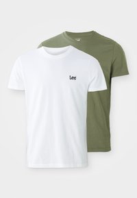 CREW 2 PACK - T-shirt basique - white/green