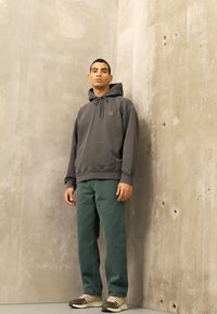 Carhartt WIP HOODED NELSON  - Felpa - black garment dyed