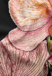 REGULAR FIT - KEW COLLECTION CREPE SHORT SLEEVE - Potiskana majica - black blossom print