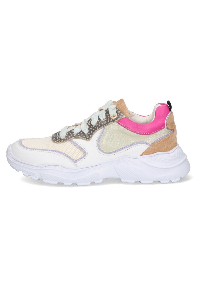 Braqeez REECE RUN  - Sneakers laag - beige/goud/roze/print bruin