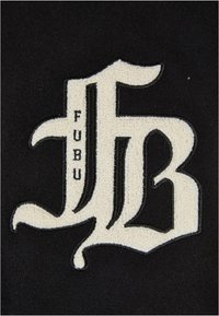 FUBU OLD ENGLISH VARSITY JACKET - Pilotska jakna - black offwhite white