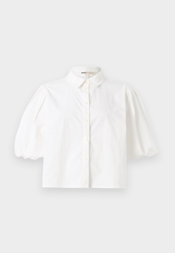 ONLTIELLA PUFF SHIRT - Button-down blouse - cloud dancer2