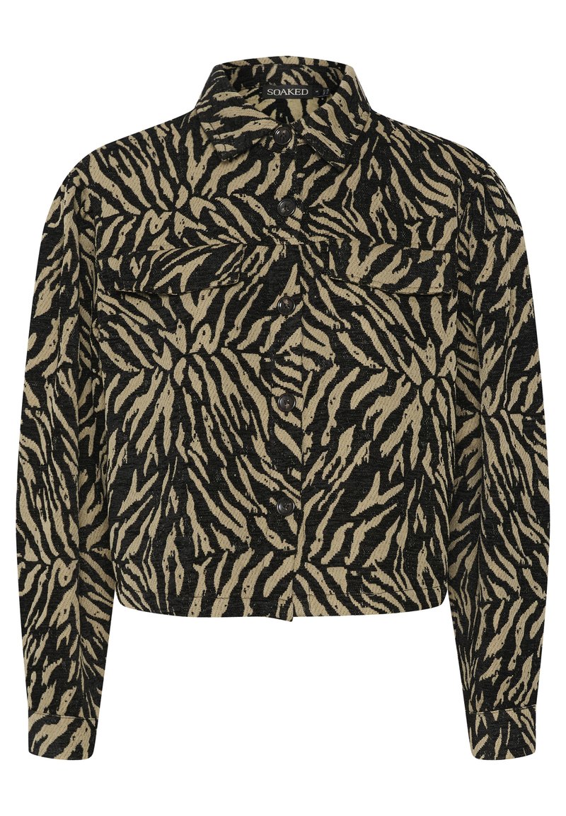 Soaked in Luxury Lichte jas zwart