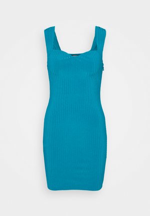 SWEETHEART NECK BODYCON DRESS - Jumper dress - blue