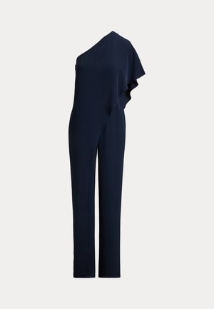 Lauren Ralph Lauren, CAPE GEORGETTE ONE SHOULDER JUMPSUIT - Ολόσωμη φόρμα - navy