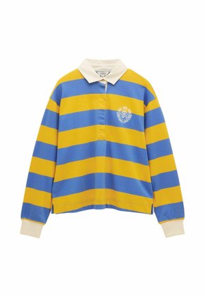 REGULAR FIT - LARA RUGBY  - Poloshirts - yellow and blue stripe