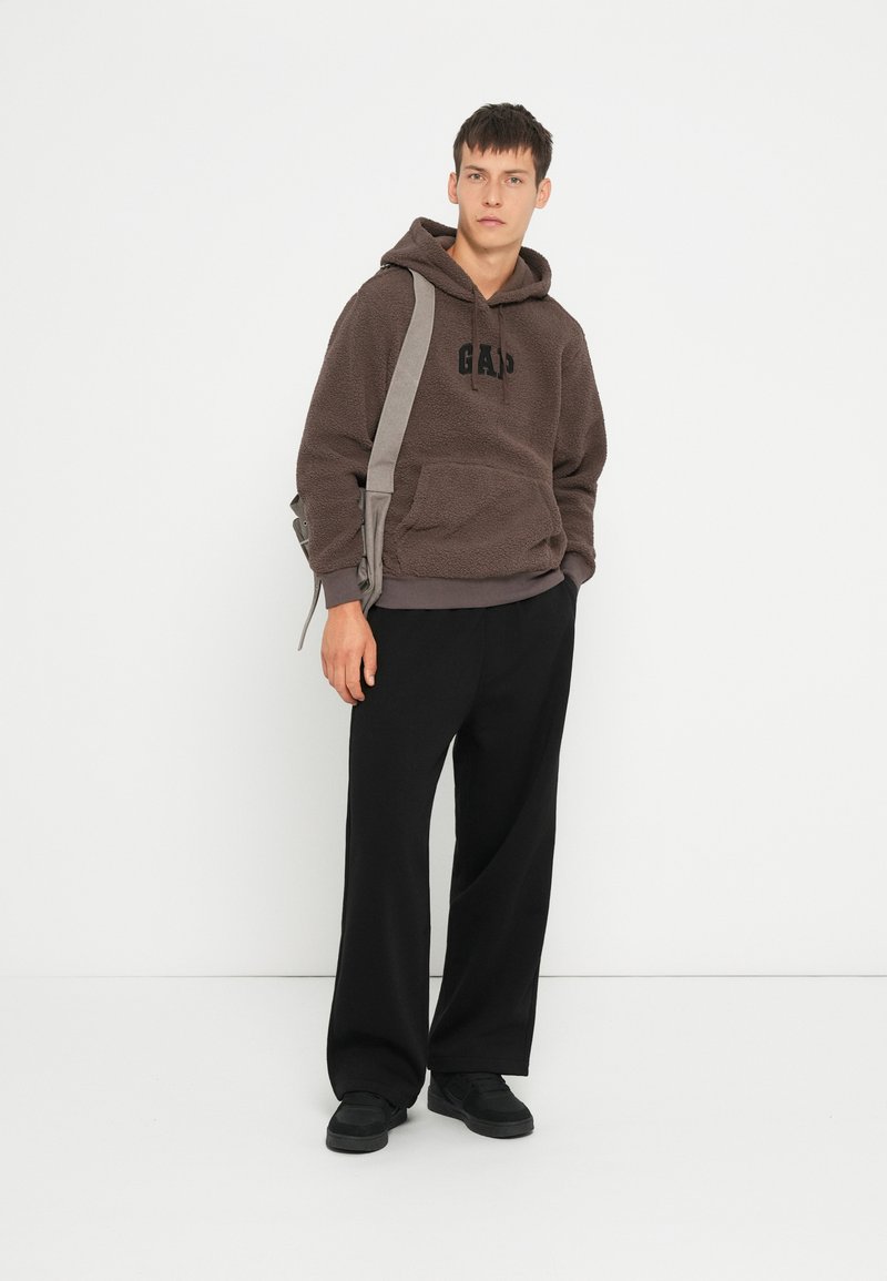 Sweat à capuche - Marron foncé/Awesome - ENFANT | H&M FR