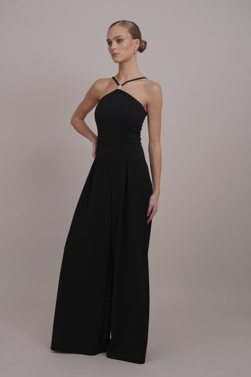 Forever New DAHLIA CONTRAST GODET MAXI - Cocktail dress / Party dress -  black/white/black - Zalando.ie