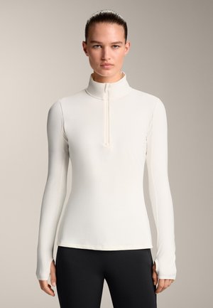 HALF-ZIP BASE LAYER  - Långärmad tröja - stone