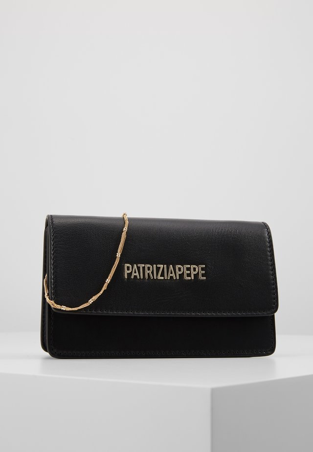 MINI BAG PIPING LOGO - Sac bandoulière - nero