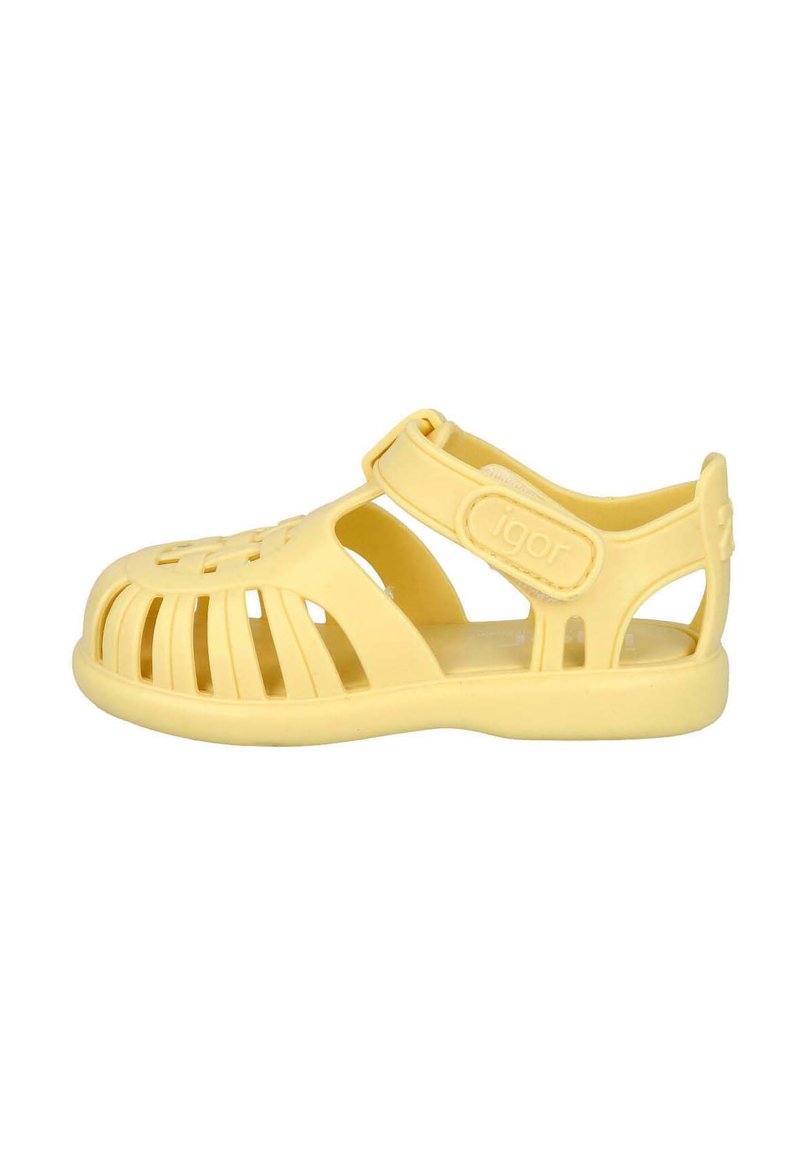 IGOR CANGREJERA TOBBY SOLID VAINILLA - Sandalias - yellow