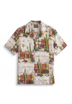 Antony Morato, SHIRT HONOLULU RELAXED STRAIGHT FIT IN PRINTED WITH LOGOED  BADGE - Overhemd - multi-coloured