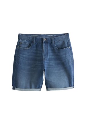 Next REGULAR FIT - STRETCH - Jeans Shorts - steel blue