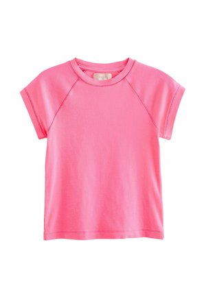 CREW NECK SHORT SLEEVE RAGLAN PETITE - Základné tričko - fluro pink