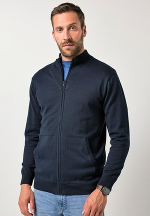 ZIP FASTENING - Cardigan - navy blue