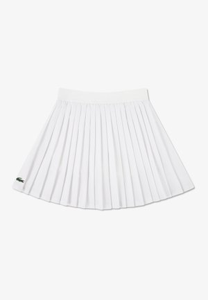 Lacoste LOGO SPORT PLEATED SKIRT - Minirock - blanc